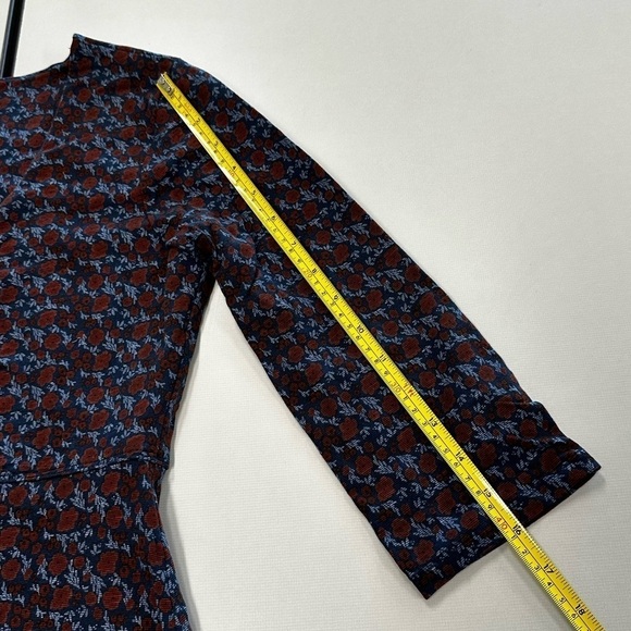 Toad and Co Women’s Navy Floral Rosalinda V-Neck Dress size Small EUC - Picture 11 of 12